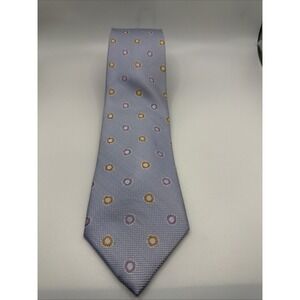 Black Brown 1826 Men's Tie 60'' 100% Silk Blue Yellow and Purple. Excellent Cond